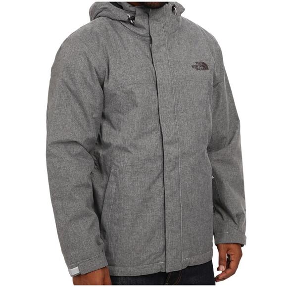 The North Face Inlux Insulated Waterproof Hooded Jacket Gray Men’s Size Large - Picture 1 of 15